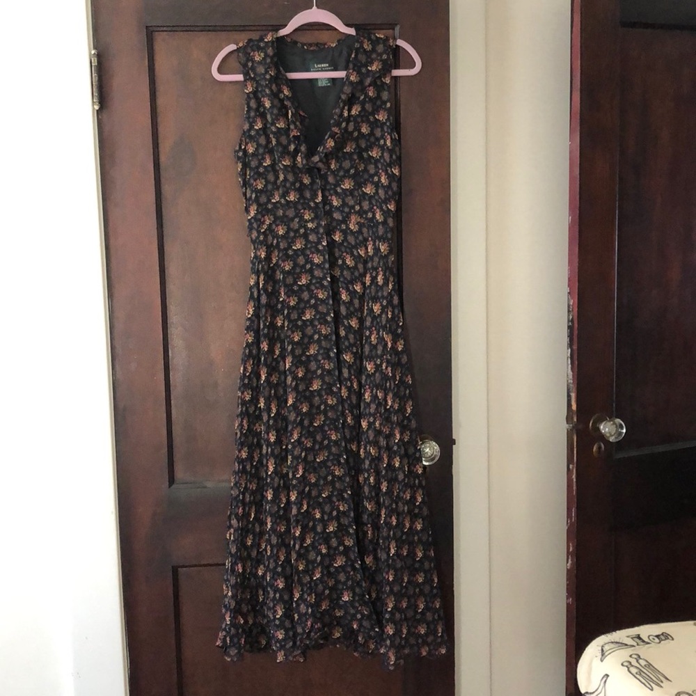 Vintage Lauren Ralph Lauren Silk Maxi Dress